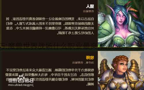 魔兽世界版本技巧:魔兽世界战场什么职业最爽,畅快战斗，哪个职业最合适？!