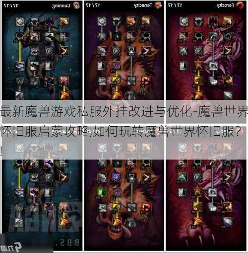 最新魔兽游戏私服外挂改进与优化-魔兽世界怀旧服启蒙攻略,如何玩转魔兽世界怀旧服？!